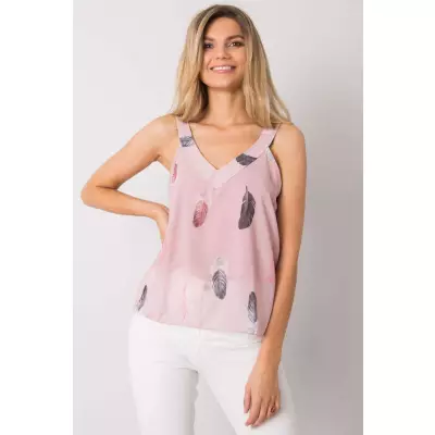 Koszulka Top Model DHJ-TP-13327.06P Light Pink - Italy Moda