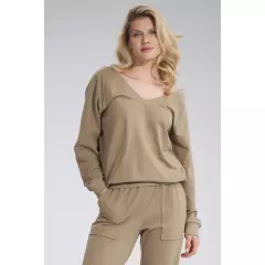 Bluza Damska Model M799 Beige - Figl