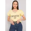 T-shirt Damski Model FA-TS-7142.37P Light Yellow - Fancy