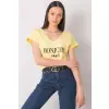 T-shirt Damski Model FA-TS-7142.37P Light Yellow - Fancy