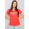 T-shirt Damski Model FA-TS-7142.37P Red - Fancy