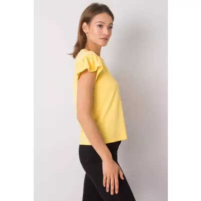 Bluzka Model RV-BZ-6724.69 Yellow - Rue Paris