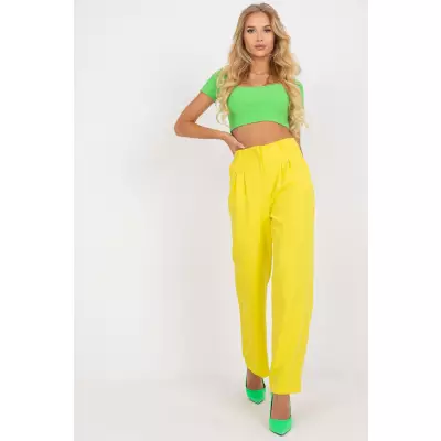 Spodnie Damskie Model TO-SP-18155.21P Yellow - Rue Paris