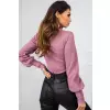 Bluzka Model RV-BZ-5223.15 Dark Pink - Rue Paris