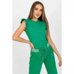 Bluzka Model FN-BZ-4592.12 Green - Rue Paris