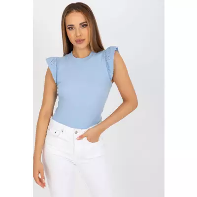 Bluzka Model FN-BZ-4592.12 Light Blue - Rue Paris