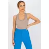 Koszulka Top Model RV-TP-7990.17 Dark Beige - Rue Paris