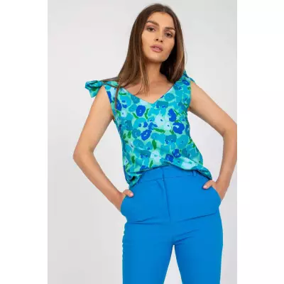 Koszulka Top Model WN-TP-1482-2.36 Blue - Rue Paris