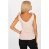 Koszulka Top Model WN-TP-1705.69 Light Beige - Rue Paris