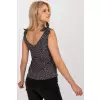 Koszulka Top Model WN-TP-1335.63P Black/Beige - Rue Paris