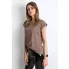 T-shirt Damski Model RV-TS-4833.69P Brown - BFG