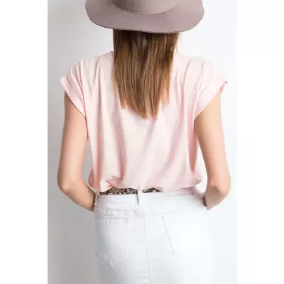 T-shirt Damski Model RV-TS-4833.90P Light Pink - BFG