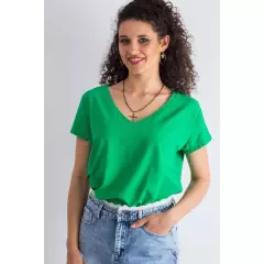 T-shirt Damski Model RV-TS-4832.24P Green - BFG