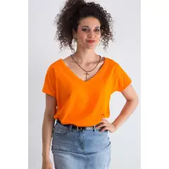 T-shirt Damski Model RV-TS-4832.39P Orange - BFG