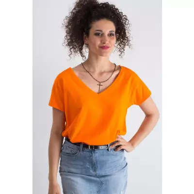 T-shirt Damski Model RV-TS-4832.39P Orange - BFG