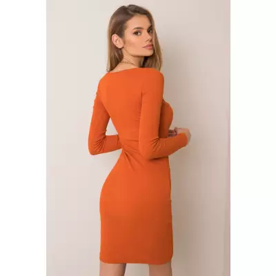 Sukienka Model RV-SK-5765.44P Dark Orange - Rue Paris