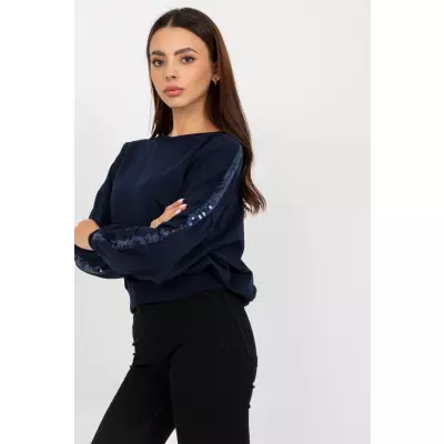 Bluza Damska Model RV-BL-8067.88 Navy - Rue Paris