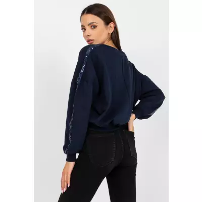 Bluza Damska Model RV-BL-8067.88 Navy - Rue Paris