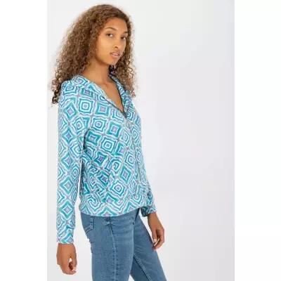 Bluza Damska Model RV-BL-8187.28 Light Blue - Rue Paris