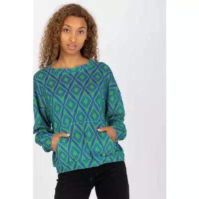 Bluza Damska Model RV-BL-8188.50 Green - Rue Paris