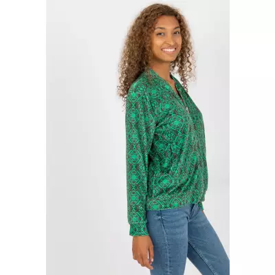 Bluza Damska Model RV-BL-8185.86 Green - Rue Paris