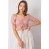 Bluzka Model RO-BZ-2516-6.79P Dark Pink - Rue Paris