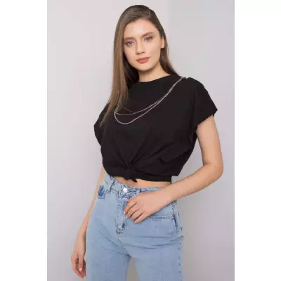 Bluzka Model 157-TS-4170.82 Black - Rue Paris