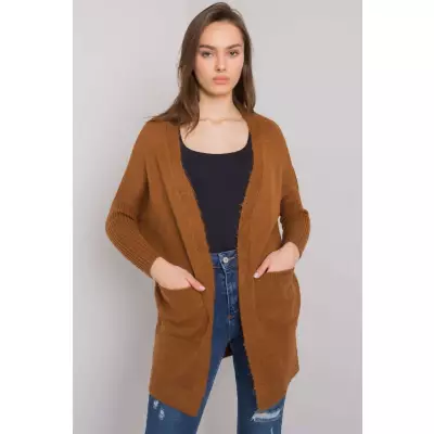 Sweter Kardigan Model ASM-SW-7560.96P Light Brown - Rue Paris