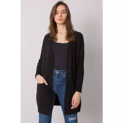 Sweter Kardigan Model ASM-SW-7560.96P Black - Rue Paris