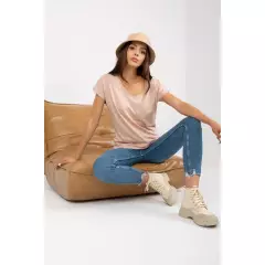 T-shirt Damski Model B-014.43 Beige - BFG