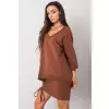 Bluza Damska Model RV-BL-5676.09 Dark Brown - Rue Paris