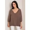 Bluza Damska Model RV-BL-5676.09 Brown - Rue Paris