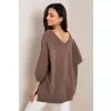 Bluza Damska Model RV-BL-5676.09 Brown - Rue Paris