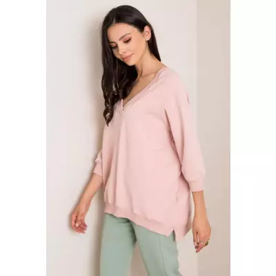 Bluza Damska Model RV-BL-5676.09 Light Pink - Rue Paris