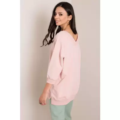 Bluza Damska Model RV-BL-5676.09 Light Pink - Rue Paris