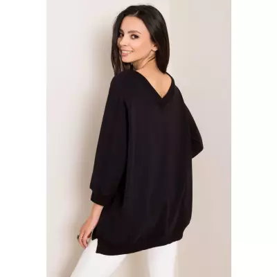 Bluza Damska Model RV-BL-5676.09 Black - Rue Paris