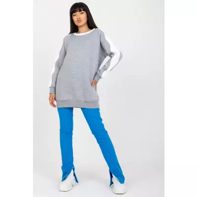 Bluza Damska Model RV-TU-8231.78P Grey - Rue Paris