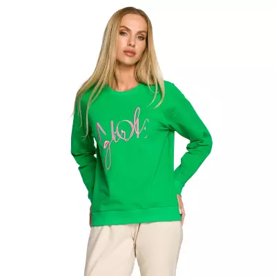 Bluza Damska Model MOE693 Green - Moe