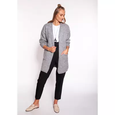 Sweter Kardigan Model PA013 Grey - MKM