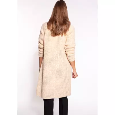 Sweter Kardigan Model PA015 Beige - MKM