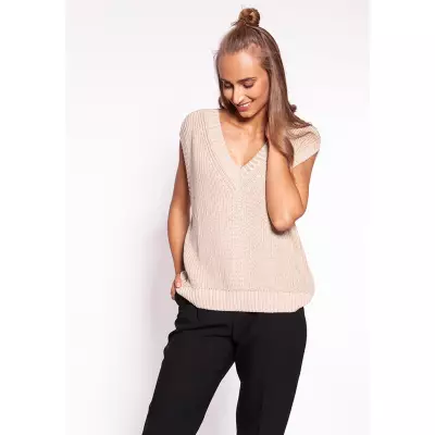 Sweter Damski Model SWE261 Beige - MKM