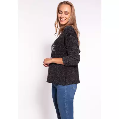 Sweter Damski Model SWE265 Black - MKM