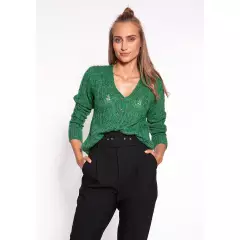 Sweter Damski Model SWE267 Green - MKM