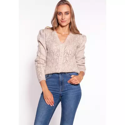 Sweter Damski Model SWE271 Beige - MKM