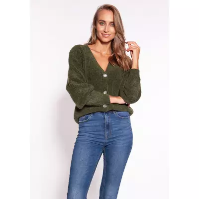 Sweter Damski Model SWE273 Dark Green - MKM