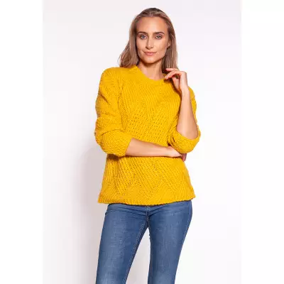 Sweter Damski Model SWE274 Yellow - MKM