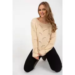 Sweter Damski Model TW-SW-BI-9030.08 Beige - Och Bella