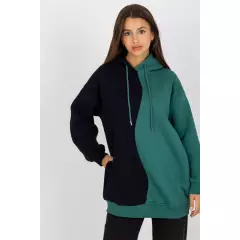 Bluza Damska Model RV-BL-8233.32X Black/Green - Rue Paris