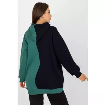 Bluza Damska Model RV-BL-8233.32X Black/Green - Rue Paris