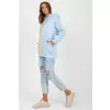 Bluza Damska Model RV-BL-8233.32X Light Blue - Rue Paris